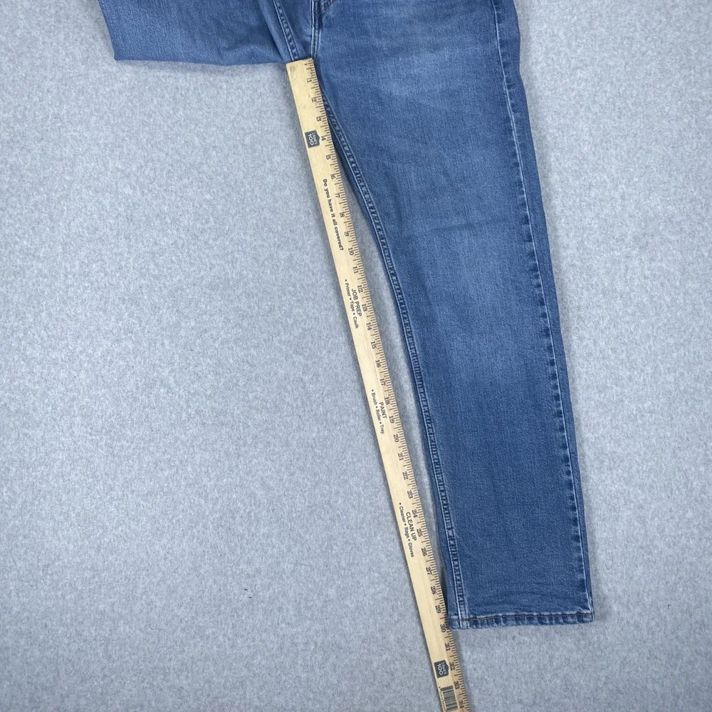 Levi's 505 Regular Fit Jeans Mens 34x30 Blue Straight Leg Stretch